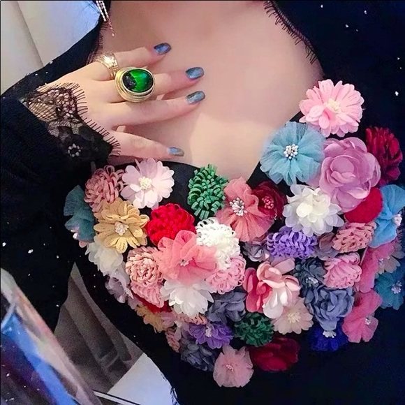 Applique Floral Corselets Bralette - Picture 8 of 13